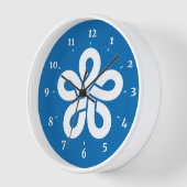 Horloge Drapeau de la préfecture de Fukuoka, Japon (Angle)