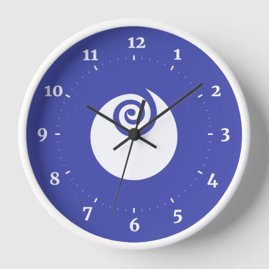 Horloge Drapeau de la préfecture d'Ibaraki, Japon (Recto)