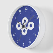 Horloge Drapeau de la préfecture d'Osaka, Japon (Angle)