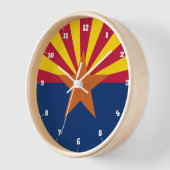 HORLOGE DRAPEAU DE L'ÉTAT D'ARIZONA (Angle)