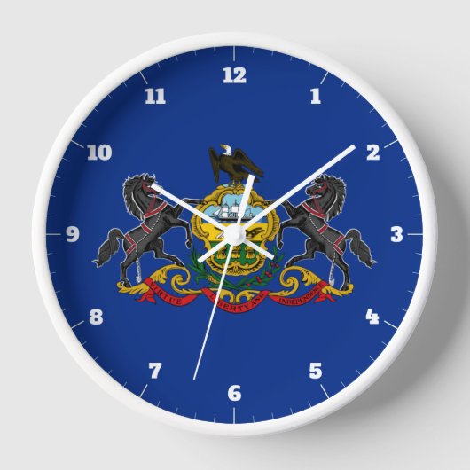 HORLOGE DRAPEAU DE L'ÉTAT DE PENNSYLVANIE (Recto)