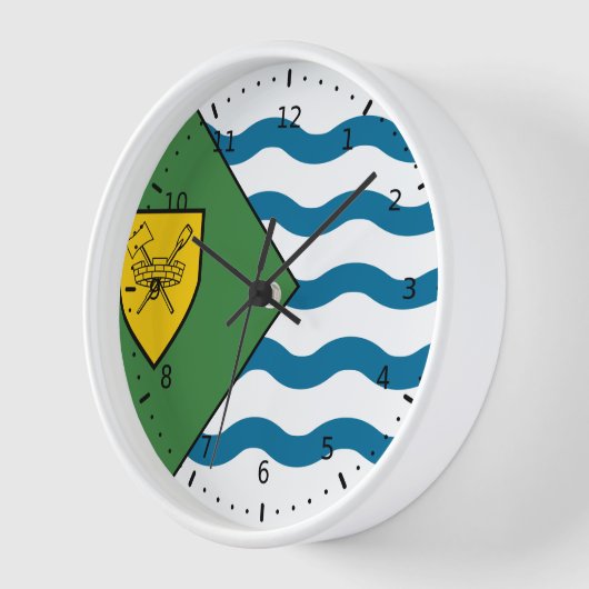 Horloge Drapeau de Vancouver (Colombie-Britannique) (Angle)