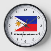Horloge Drapeau des Philippines, archipel, (Recto)