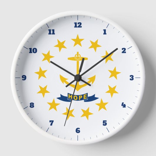 HORLOGE DRAPEAU D'ÉTAT DE L'ÎLE DE RHODE (Recto)