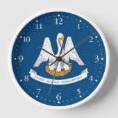 Horloge Drapeau d'État de Louisiane (Recto)