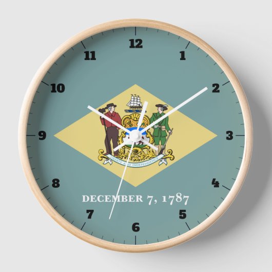 HORLOGE DRAPEAU D'ÉTAT DU RETARD (Recto)