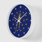 HORLOGE DRAPEAU D'ÉTAT INDIANA (Angle)