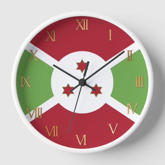 Horloge Drapeau du Burundi (Recto)