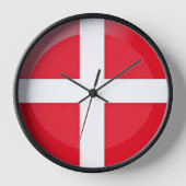 Horloge Drapeau du Danemark (Recto)