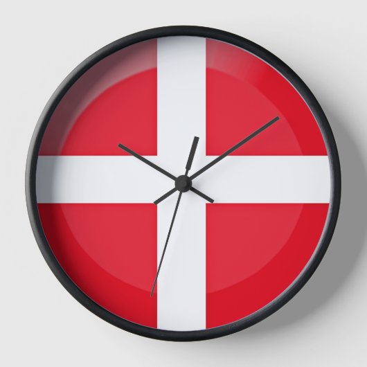 Horloge Drapeau du Danemark (Recto)