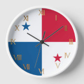 Horloge Drapeau du Panama (Recto)