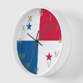Horloge Drapeau du Panama (Angle)