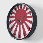Horloge Drapeau du soleil levant impérial du Japon, Edo à  (Angle)