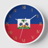 Horloge Drapeau Haïti (Recto)
