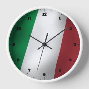 HORLOGE DRAPEAU ITALIEN
