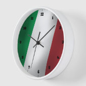 HORLOGE DRAPEAU ITALIEN (Angle)