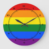 Horloge drapeau LGBT (Recto)