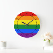 Horloge drapeau LGBT (Maison)