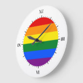 Horloge drapeau LGBT (Angle)