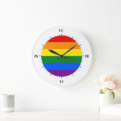 Horloge drapeau LGBT (Maison)