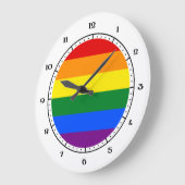 Horloge drapeau LGBT (Angle)