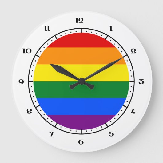 Horloge drapeau LGBT (Recto)
