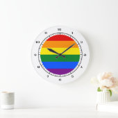 Horloge drapeau LGBT (Maison)
