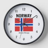 Horloge Drapeau norvégien et devise (Recto)