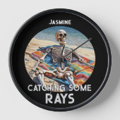 Horloge Drôle De Regarder Quelques Rayons Skeleton T-Shirt (Recto)