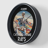 Horloge Drôle De Regarder Quelques Rayons Skeleton T-Shirt (Angle)