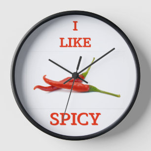 Horloge Drôle épicé tase mignon cool T-shirt Dessous de ve