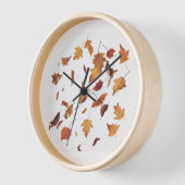 Horloge Dry leaves falling (Angle)