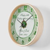 Horloge du 55e anniversaire du Mariage Damask (Angle)