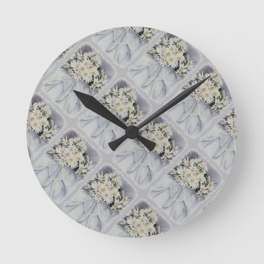HORLOGE DU BOUQUET DE JOUR BLANC (Recto)