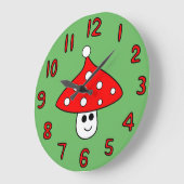 Horloge du champignon de Santa Hat (Angle)