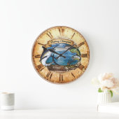Horloge du champion de pêche (personnalisable) (Maison)