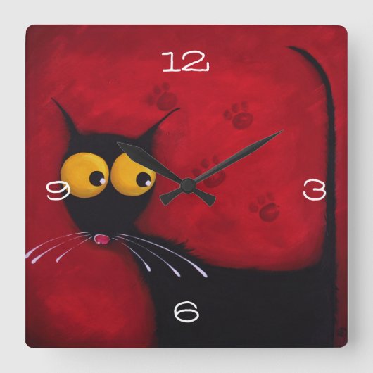 Horloge du chat Stressie (Recto)