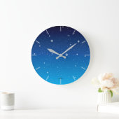 Horloge du ciel étoilé bleu profond (Maison)