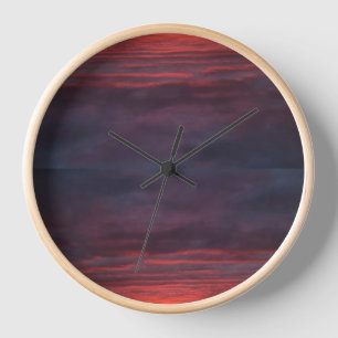 horloge du coucher du soleil