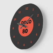 Horloge du disque du Gramophone - Retro Disco Part (Angle)