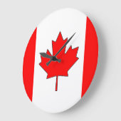 Horloge du drapeau canadien (Angle)