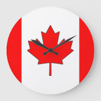 Horloge du drapeau canadien