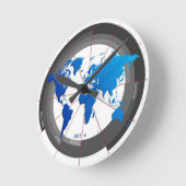 Horloge du fuseau horaire du Forex Markets GMT-4 (Angle)