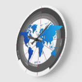 Horloge du fuseau horaire du Forex Markets GMT+8 h (Angle)