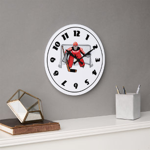 Horloge du gardien de hockey sur glace