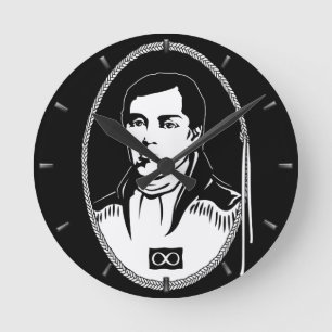 Horloge du héros métis Chef des Métis Cuthbert Gra
