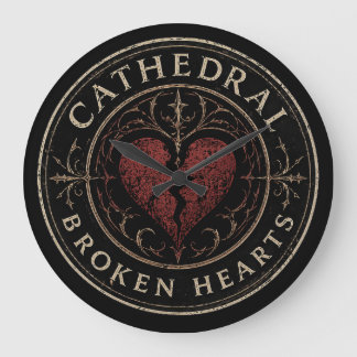 HORLOGE DU LOGO DE LA CATHÉDRALE DES CŒURS BRISÉS
