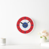 Horloge du marqueur de roche de curling- (rouge) (Maison)
