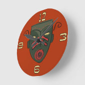 Horloge du masque Tiki (Angle)