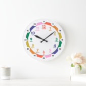 Horloge du mur d'apprentissage - Amusant au soleil (Maison)